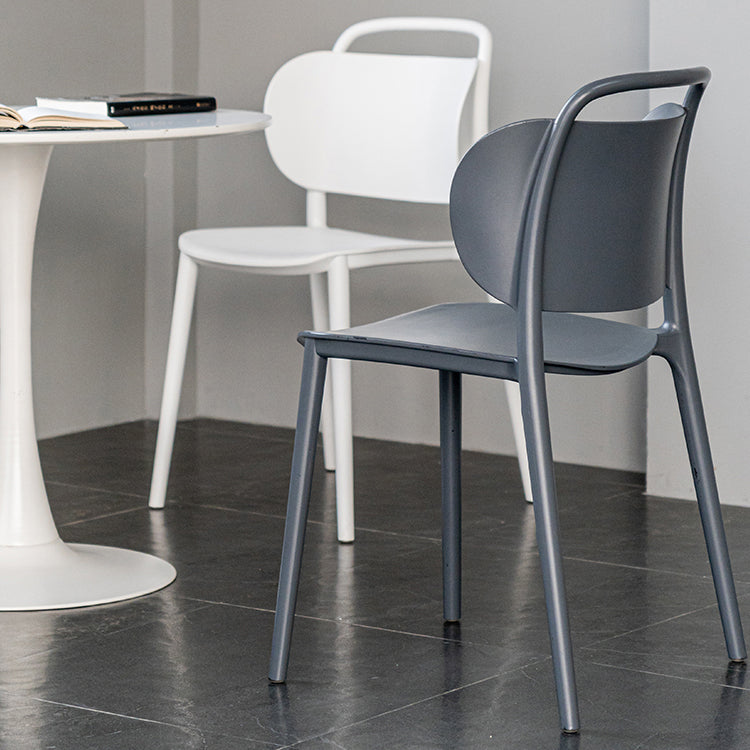 Modern Plastic Dining Chair Open Back Dining Side Armless Chair for Kitchen Clearhalo ' kitchen&dining_furn' 'Dining Chairs' 'Dining Tables & Seating' 'dining_chair' 'furn' 'furn_dining_chair' 'Furniture' 'furniture_dining_chair' 'Kitchen & Dining Furniture' 'kitchen' 3825218