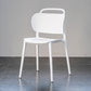 Modern Plastic Dining Chair Open Back Dining Side Armless Chair for Kitchen White 1 Piece Clearhalo ' kitchen&dining_furn' 'Dining Chairs' 'Dining Tables & Seating' 'dining_chair' 'furn' 'furn_dining_chair' 'Furniture' 'furniture_dining_chair' 'Kitchen & Dining Furniture' 'kitchen' 3825227