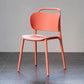 Modern Plastic Dining Chair Open Back Dining Side Armless Chair for Kitchen Orange 1 Piece Clearhalo ' kitchen&dining_furn' 'Dining Chairs' 'Dining Tables & Seating' 'dining_chair' 'furn' 'furn_dining_chair' 'Furniture' 'furniture_dining_chair' 'Kitchen & Dining Furniture' 'kitchen' 3825234