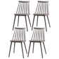 Contemporary Plastic Dining Chair Slat Back Side Armless Chair for Kitchen Grey 4 Piece Set Clearhalo ' kitchen&dining_furn' 'Dining Chairs' 'Dining Tables & Seating' 'dining_chair' 'furn' 'furn_dining_chair' 'Furniture' 'furniture_dining_chair' 'Kitchen & Dining Furniture' 'kitchen' 3825247