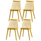 Contemporary Plastic Dining Chair Slat Back Side Armless Chair for Kitchen Yellow 4 Piece Set Clearhalo ' kitchen&dining_furn' 'Dining Chairs' 'Dining Tables & Seating' 'dining_chair' 'furn' 'furn_dining_chair' 'Furniture' 'furniture_dining_chair' 'Kitchen & Dining Furniture' 'kitchen' 3825267