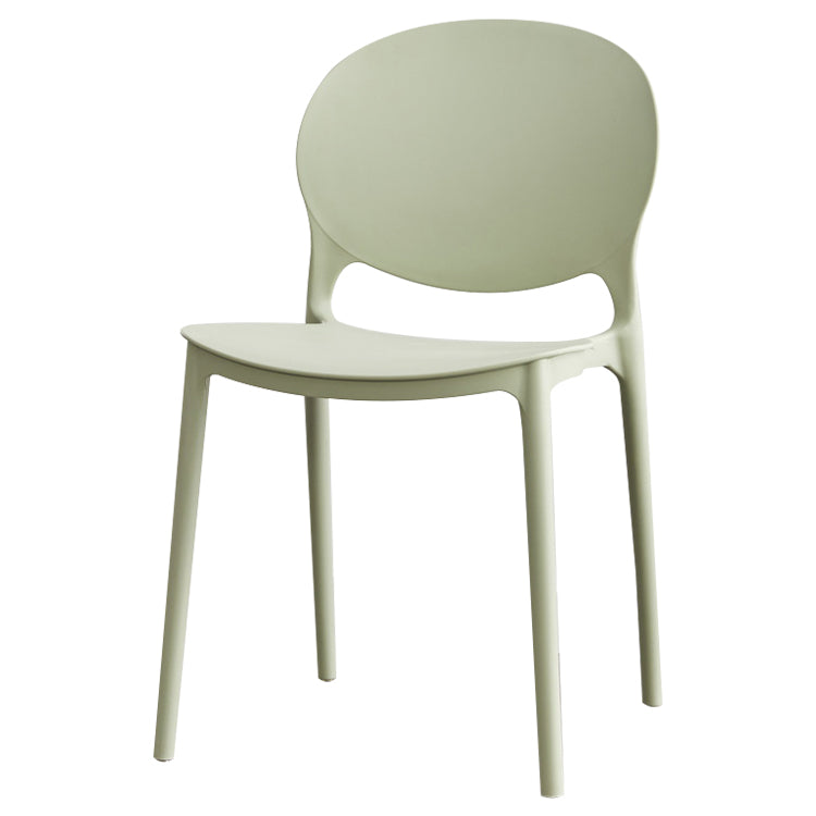 Contemporary Plastic Dining Chair Open Back Dining Side Armless Chair for Kitchen Clearhalo ' kitchen&dining_furn' 'Dining Chairs' 'Dining Tables & Seating' 'dining_chair' 'furn' 'furn_dining_chair' 'Furniture' 'furniture_dining_chair' 'Kitchen & Dining Furniture' 'kitchen' 3825279