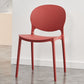 Contemporary Plastic Dining Chair Open Back Dining Side Armless Chair for Kitchen Crimson 1 Piece Clearhalo ' kitchen&dining_furn' 'Dining Chairs' 'Dining Tables & Seating' 'dining_chair' 'furn' 'furn_dining_chair' 'Furniture' 'furniture_dining_chair' 'Kitchen & Dining Furniture' 'kitchen' 3825284
