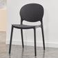 Contemporary Plastic Dining Chair Open Back Dining Side Armless Chair for Kitchen Black 1 Piece Clearhalo ' kitchen&dining_furn' 'Dining Chairs' 'Dining Tables & Seating' 'dining_chair' 'furn' 'furn_dining_chair' 'Furniture' 'furniture_dining_chair' 'Kitchen & Dining Furniture' 'kitchen' 3825290