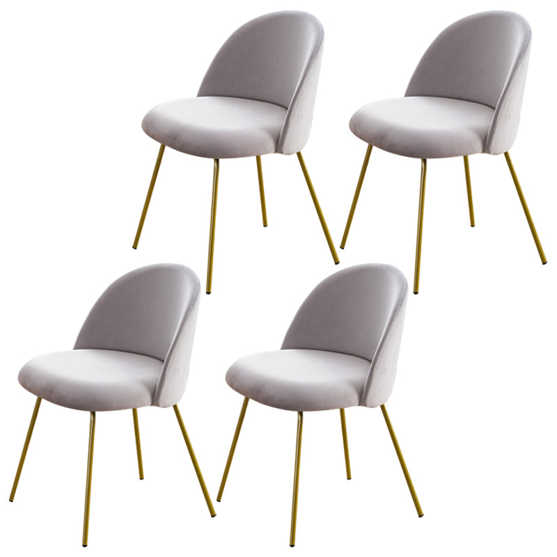 Flannel Scandinavian Western Restaurant Side Chair Parsons Matte Finish Dining Chair Light Gray 4 Piece Set Clearhalo ' kitchen&dining_furn' 'Dining Chairs' 'Dining Tables & Seating' 'dining_chair' 'furn' 'furn_dining_chair' 'Furniture' 'furniture_dining_chair' 'Kitchen & Dining Furniture' 'kitchen' 3825310