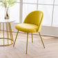 Flannel Scandinavian Western Restaurant Side Chair Parsons Matte Finish Dining Chair Yellow 1 Piece Clearhalo ' kitchen&dining_furn' 'Dining Chairs' 'Dining Tables & Seating' 'dining_chair' 'furn' 'furn_dining_chair' 'Furniture' 'furniture_dining_chair' 'Kitchen & Dining Furniture' 'kitchen' 3825312