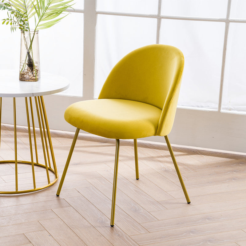 Flannel Scandinavian Western Restaurant Side Chair Parsons Matte Finish Dining Chair Yellow 1 Piece Clearhalo ' kitchen&dining_furn' 'Dining Chairs' 'Dining Tables & Seating' 'dining_chair' 'furn' 'furn_dining_chair' 'Furniture' 'furniture_dining_chair' 'Kitchen & Dining Furniture' 'kitchen' 3825312
