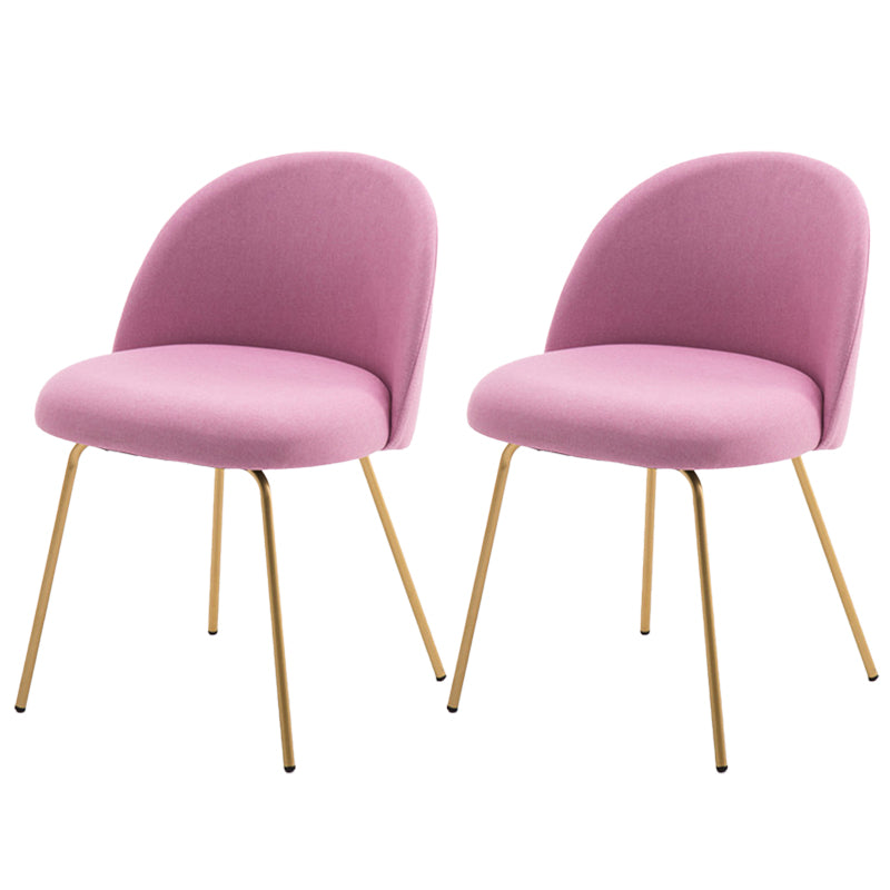 Flannel Scandinavian Western Restaurant Side Chair Parsons Matte Finish Dining Chair Rose Pink 2 Piece Set Clearhalo ' kitchen&dining_furn' 'Dining Chairs' 'Dining Tables & Seating' 'dining_chair' 'furn' 'furn_dining_chair' 'Furniture' 'furniture_dining_chair' 'Kitchen & Dining Furniture' 'kitchen' 3825319