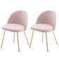 Flannel Scandinavian Western Restaurant Side Chair Parsons Matte Finish Dining Chair Pink 2 Piece Set Clearhalo ' kitchen&dining_furn' 'Dining Chairs' 'Dining Tables & Seating' 'dining_chair' 'furn' 'furn_dining_chair' 'Furniture' 'furniture_dining_chair' 'Kitchen & Dining Furniture' 'kitchen' 3825326