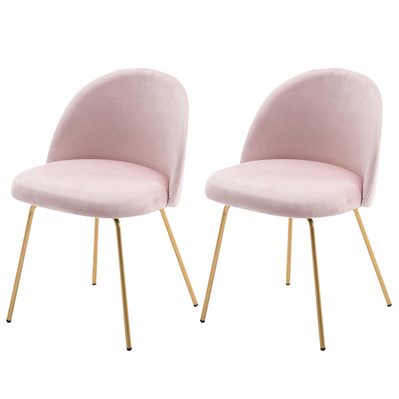 Flannel Scandinavian Western Restaurant Side Chair Parsons Matte Finish Dining Chair Pink 2 Piece Set Clearhalo ' kitchen&dining_furn' 'Dining Chairs' 'Dining Tables & Seating' 'dining_chair' 'furn' 'furn_dining_chair' 'Furniture' 'furniture_dining_chair' 'Kitchen & Dining Furniture' 'kitchen' 3825326