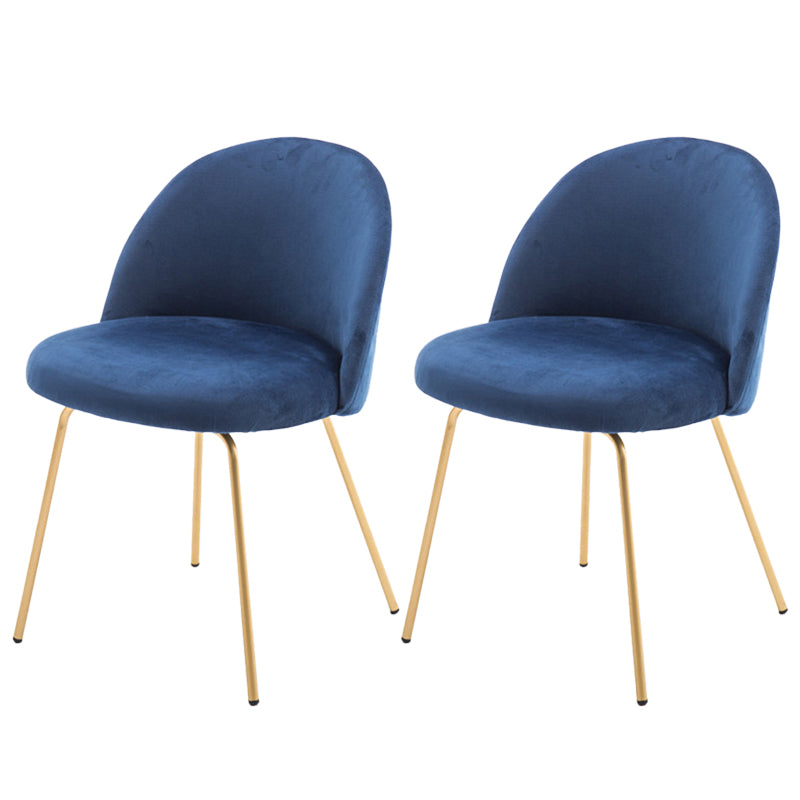 Flannel Scandinavian Western Restaurant Side Chair Parsons Matte Finish Dining Chair Royal Blue 2 Piece Set Clearhalo ' kitchen&dining_furn' 'Dining Chairs' 'Dining Tables & Seating' 'dining_chair' 'furn' 'furn_dining_chair' 'Furniture' 'furniture_dining_chair' 'Kitchen & Dining Furniture' 'kitchen' 3825334