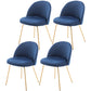 Flannel Scandinavian Western Restaurant Side Chair Parsons Matte Finish Dining Chair Royal Blue 4 Piece Set Clearhalo ' kitchen&dining_furn' 'Dining Chairs' 'Dining Tables & Seating' 'dining_chair' 'furn' 'furn_dining_chair' 'Furniture' 'furniture_dining_chair' 'Kitchen & Dining Furniture' 'kitchen' 3825335