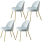 Flannel Scandinavian Western Restaurant Side Chair Parsons Matte Finish Dining Chair Light Blue 4 Piece Set Clearhalo ' kitchen&dining_furn' 'Dining Chairs' 'Dining Tables & Seating' 'dining_chair' 'furn' 'furn_dining_chair' 'Furniture' 'furniture_dining_chair' 'Kitchen & Dining Furniture' 'kitchen' 3825344