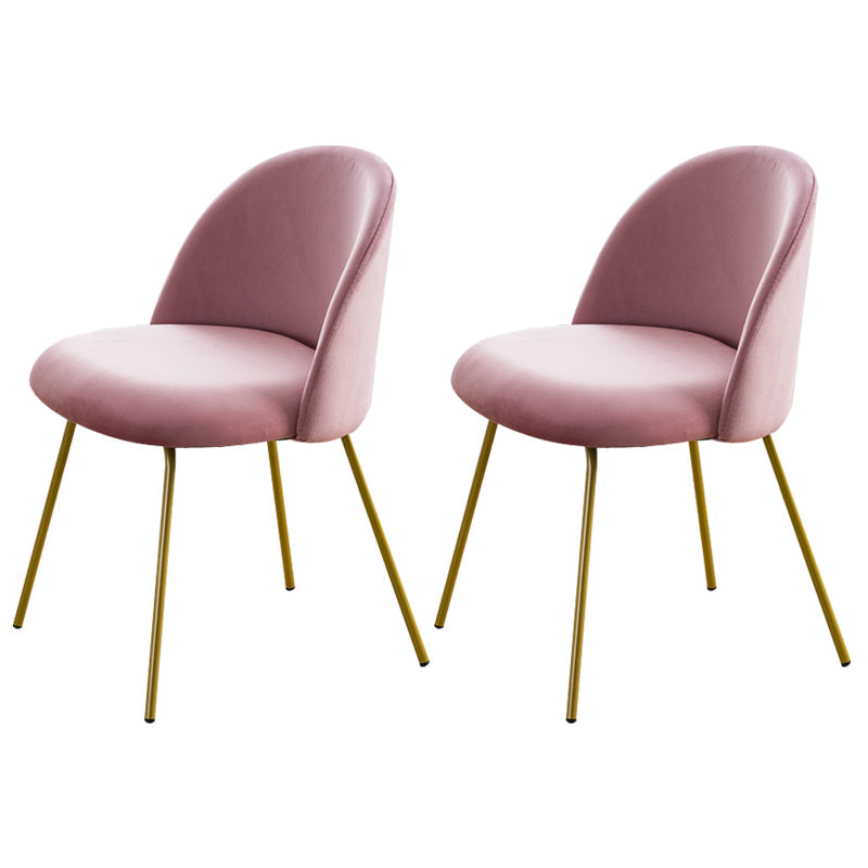 Flannel Scandinavian Western Restaurant Side Chair Parsons Matte Finish Dining Chair Rose Bloom 2 Piece Set Clearhalo ' kitchen&dining_furn' 'Dining Chairs' 'Dining Tables & Seating' 'dining_chair' 'furn' 'furn_dining_chair' 'Furniture' 'furniture_dining_chair' 'Kitchen & Dining Furniture' 'kitchen' 3825346