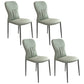 Contemporary Metal Dining Room Chairs PU Leather Dining Chairs for Home Use Light Green 4 Piece Set Clearhalo ' kitchen&dining_furn' 'Dining Chairs' 'Dining Tables & Seating' 'dining_chair' 'furn' 'furn_dining_chair' 'Furniture' 'furniture_dining_chair' 'Kitchen & Dining Furniture' 'kitchen' 3825373