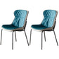 Scandinavian Style Microfiber Leather Dining Chairs Solid Back Armless Chair Green 2 Piece Set Gray Clearhalo ' kitchen&dining_furn' 'Dining Chairs' 'Dining Tables & Seating' 'dining_chair' 'furn' 'furn_dining_chair' 'Furniture' 'furniture_dining_chair' 'Kitchen & Dining Furniture' 'kitchen' 3825429