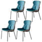 Scandinavian Style Microfiber Leather Dining Chairs Solid Back Armless Chair Green 4 Piece Set Gray Clearhalo ' kitchen&dining_furn' 'Dining Chairs' 'Dining Tables & Seating' 'dining_chair' 'furn' 'furn_dining_chair' 'Furniture' 'furniture_dining_chair' 'Kitchen & Dining Furniture' 'kitchen' 3825430