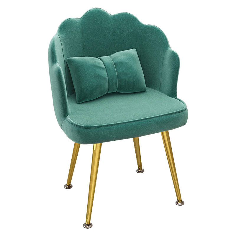 Modern Dining Side Chair with Metal Legs Solid Back Armchair for Home Use Clearhalo ' kitchen&dining_furn' 'Dining Chairs' 'Dining Tables & Seating' 'dining_chair' 'furn' 'furn_dining_chair' 'Furniture' 'furniture_dining_chair' 'Kitchen & Dining Furniture' 'kitchen' 3825443