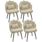 Modern Dining Side Chair with Metal Legs Solid Back Armchair for Home Use Off-White 4 Piece Set Black Clearhalo ' kitchen&dining_furn' 'Dining Chairs' 'Dining Tables & Seating' 'dining_chair' 'furn' 'furn_dining_chair' 'Furniture' 'furniture_dining_chair' 'Kitchen & Dining Furniture' 'kitchen' 3825451