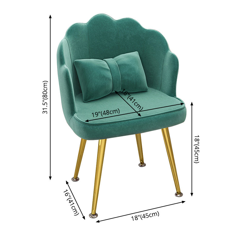 Modern Dining Side Chair with Metal Legs Solid Back Armchair for Home Use Clearhalo ' kitchen&dining_furn' 'Dining Chairs' 'Dining Tables & Seating' 'dining_chair' 'furn' 'furn_dining_chair' 'Furniture' 'furniture_dining_chair' 'Kitchen & Dining Furniture' 'kitchen' 3825452