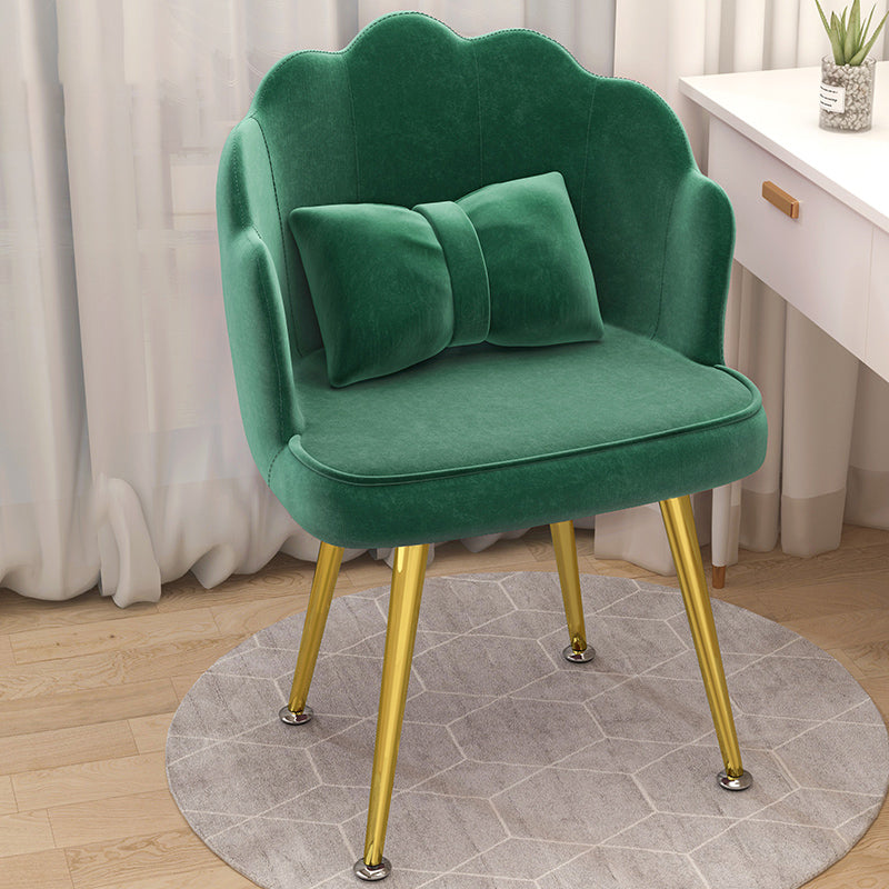 Modern Dining Side Chair with Metal Legs Solid Back Armchair for Home Use Blackish Green 1 Piece Brass Gold Clearhalo ' kitchen&dining_furn' 'Dining Chairs' 'Dining Tables & Seating' 'dining_chair' 'furn' 'furn_dining_chair' 'Furniture' 'furniture_dining_chair' 'Kitchen & Dining Furniture' 'kitchen' 3825453