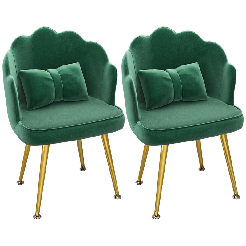 Modern Dining Side Chair with Metal Legs Solid Back Armchair for Home Use Blackish Green 2 Piece Set Brass Gold Clearhalo ' kitchen&dining_furn' 'Dining Chairs' 'Dining Tables & Seating' 'dining_chair' 'furn' 'furn_dining_chair' 'Furniture' 'furniture_dining_chair' 'Kitchen & Dining Furniture' 'kitchen' 3825454