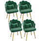 Modern Dining Side Chair with Metal Legs Solid Back Armchair for Home Use Blackish Green 4 Piece Set Brass Gold Clearhalo ' kitchen&dining_furn' 'Dining Chairs' 'Dining Tables & Seating' 'dining_chair' 'furn' 'furn_dining_chair' 'Furniture' 'furniture_dining_chair' 'Kitchen & Dining Furniture' 'kitchen' 3825455