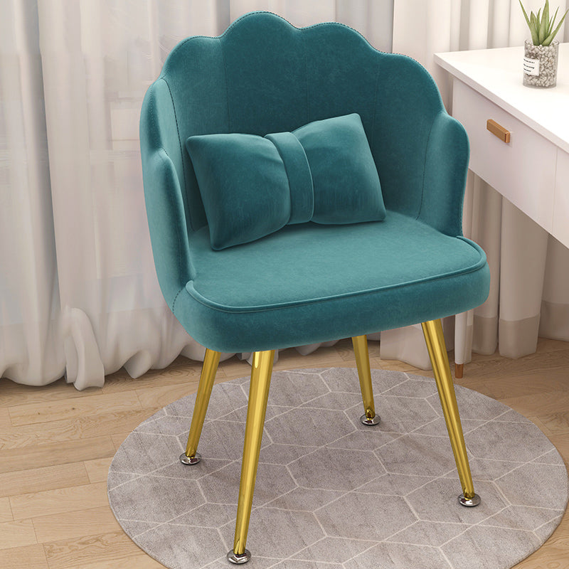 Modern Dining Side Chair with Metal Legs Solid Back Armchair for Home Use Ocean Blue 1 Piece Brass Gold Clearhalo ' kitchen&dining_furn' 'Dining Chairs' 'Dining Tables & Seating' 'dining_chair' 'furn' 'furn_dining_chair' 'Furniture' 'furniture_dining_chair' 'Kitchen & Dining Furniture' 'kitchen' 3825459