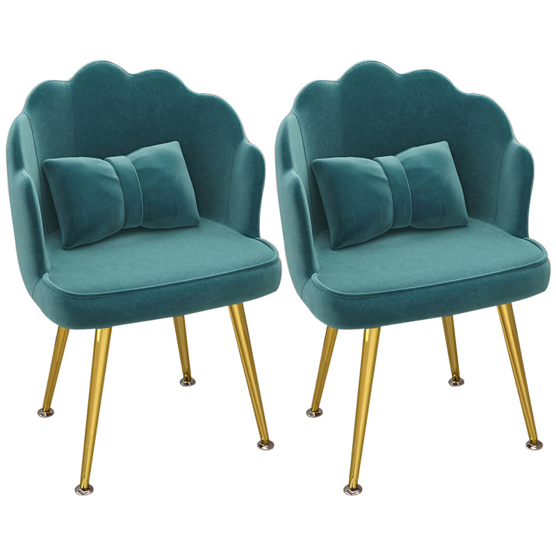 Modern Dining Side Chair with Metal Legs Solid Back Armchair for Home Use Ocean Blue 2 Piece Set Brass Gold Clearhalo ' kitchen&dining_furn' 'Dining Chairs' 'Dining Tables & Seating' 'dining_chair' 'furn' 'furn_dining_chair' 'Furniture' 'furniture_dining_chair' 'Kitchen & Dining Furniture' 'kitchen' 3825460