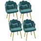 Modern Dining Side Chair with Metal Legs Solid Back Armchair for Home Use Ocean Blue 4 Piece Set Brass Gold Clearhalo ' kitchen&dining_furn' 'Dining Chairs' 'Dining Tables & Seating' 'dining_chair' 'furn' 'furn_dining_chair' 'Furniture' 'furniture_dining_chair' 'Kitchen & Dining Furniture' 'kitchen' 3825461