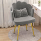 Modern Dining Side Chair with Metal Legs Solid Back Armchair for Home Use Light Gray 1 Piece Brass Gold Clearhalo ' kitchen&dining_furn' 'Dining Chairs' 'Dining Tables & Seating' 'dining_chair' 'furn' 'furn_dining_chair' 'Furniture' 'furniture_dining_chair' 'Kitchen & Dining Furniture' 'kitchen' 3825468