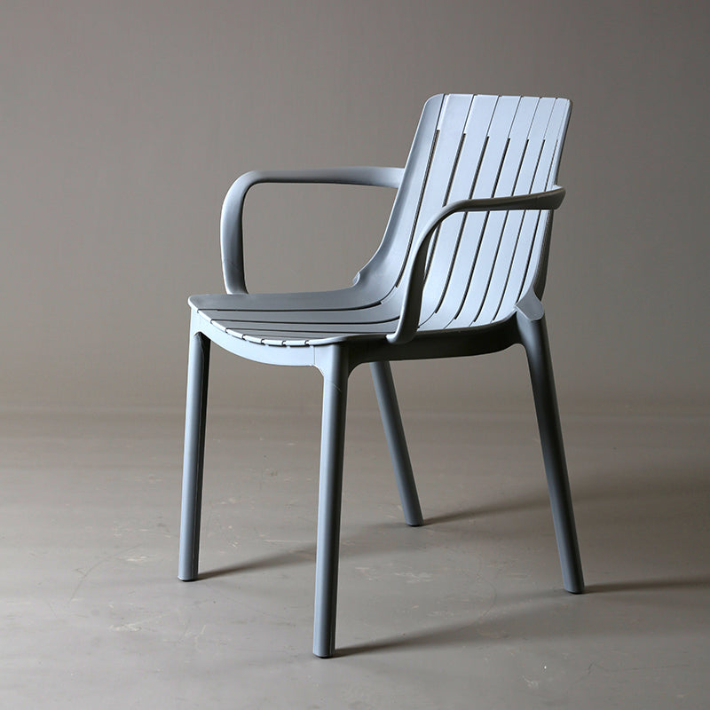 Modern Plastic Dining Armless Chair Open Back Dining Side Chair for Kitchen Grey 1 Piece Clearhalo ' kitchen&dining_furn' 'Dining Chairs' 'Dining Tables & Seating' 'dining_chair' 'furn' 'furn_dining_chair' 'Furniture' 'furniture_dining_chair' 'Kitchen & Dining Furniture' 'kitchen' 3825481