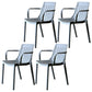 Modern Plastic Dining Armless Chair Open Back Dining Side Chair for Kitchen Grey 4 Piece Set Clearhalo ' kitchen&dining_furn' 'Dining Chairs' 'Dining Tables & Seating' 'dining_chair' 'furn' 'furn_dining_chair' 'Furniture' 'furniture_dining_chair' 'Kitchen & Dining Furniture' 'kitchen' 3825484