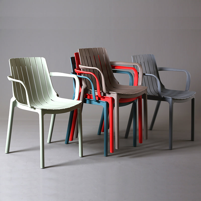 Modern Plastic Dining Armless Chair Open Back Dining Side Chair for Kitchen Clearhalo ' kitchen&dining_furn' 'Dining Chairs' 'Dining Tables & Seating' 'dining_chair' 'furn' 'furn_dining_chair' 'Furniture' 'furniture_dining_chair' 'Kitchen & Dining Furniture' 'kitchen' 3825485