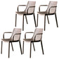 Modern Plastic Dining Armless Chair Open Back Dining Side Chair for Kitchen Khaki 4 Piece Set Clearhalo ' kitchen&dining_furn' 'Dining Chairs' 'Dining Tables & Seating' 'dining_chair' 'furn' 'furn_dining_chair' 'Furniture' 'furniture_dining_chair' 'Kitchen & Dining Furniture' 'kitchen' 3825491