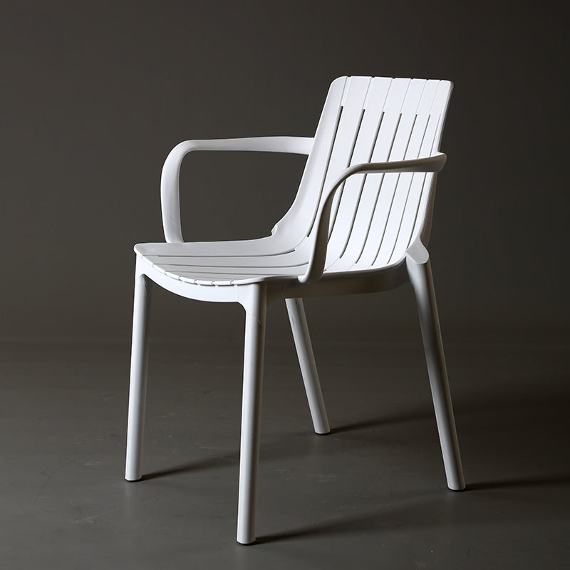 Modern Plastic Dining Armless Chair Open Back Dining Side Chair for Kitchen White 1 Piece Clearhalo ' kitchen&dining_furn' 'Dining Chairs' 'Dining Tables & Seating' 'dining_chair' 'furn' 'furn_dining_chair' 'Furniture' 'furniture_dining_chair' 'Kitchen & Dining Furniture' 'kitchen' 3825503