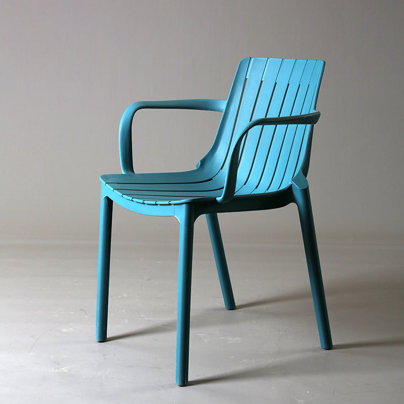 Modern Plastic Dining Armless Chair Open Back Dining Side Chair for Kitchen Dark Blue 1 Piece Clearhalo ' kitchen&dining_furn' 'Dining Chairs' 'Dining Tables & Seating' 'dining_chair' 'furn' 'furn_dining_chair' 'Furniture' 'furniture_dining_chair' 'Kitchen & Dining Furniture' 'kitchen' 3825506