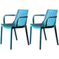 Modern Plastic Dining Armless Chair Open Back Dining Side Chair for Kitchen Dark Blue 2 Piece Set Clearhalo ' kitchen&dining_furn' 'Dining Chairs' 'Dining Tables & Seating' 'dining_chair' 'furn' 'furn_dining_chair' 'Furniture' 'furniture_dining_chair' 'Kitchen & Dining Furniture' 'kitchen' 3825507