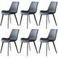 Contemporary Metal Dining Room Chairs Leather Dining Chairs for Home Use Black 6 Piece Set Clearhalo ' kitchen&dining_furn' 'Dining Chairs' 'Dining Tables & Seating' 'dining_chair' 'furn' 'furn_dining_chair' 'Furniture' 'furniture_dining_chair' 'Kitchen & Dining Furniture' 'kitchen' 3825514