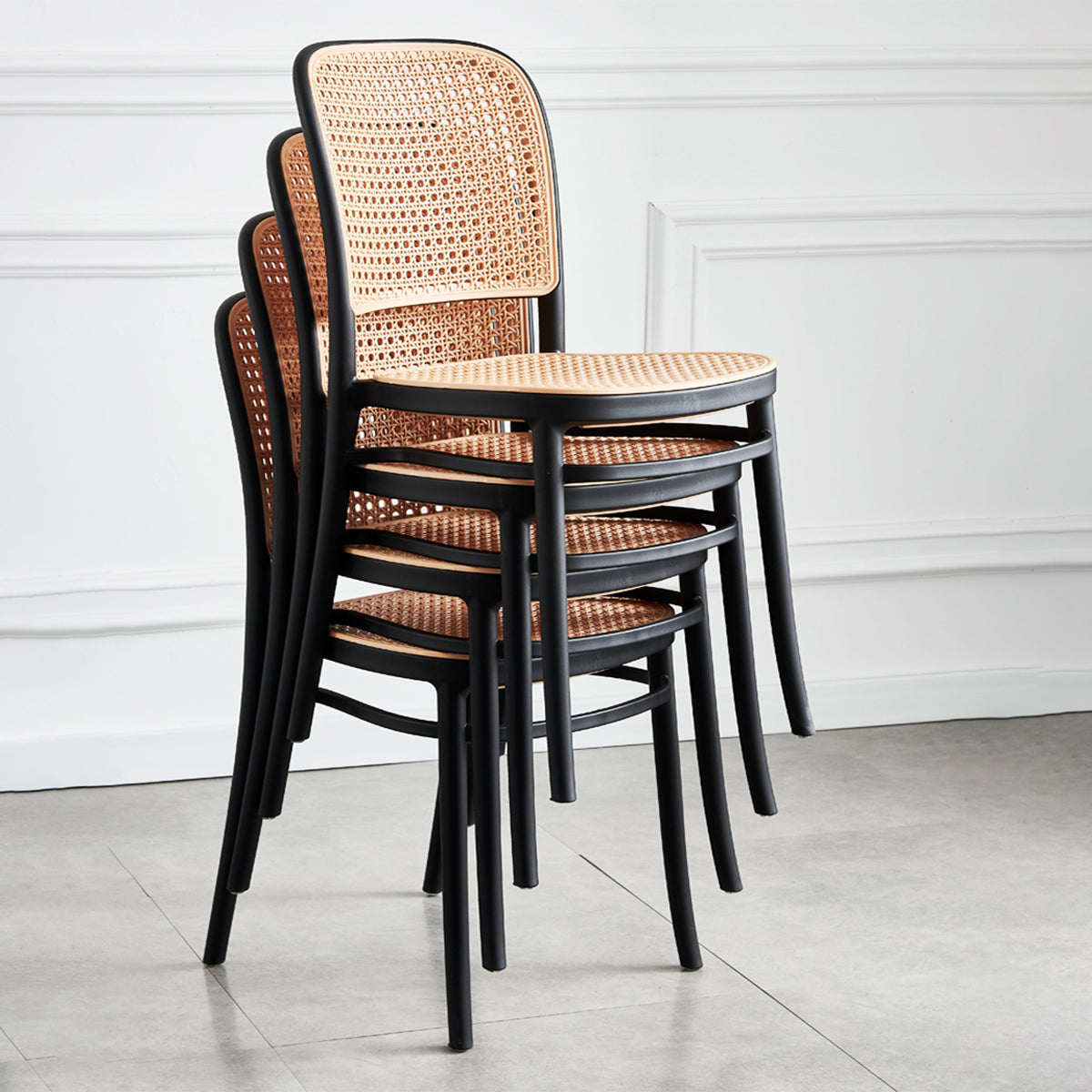 Tropical Style Wicker Dining Chairs Open Back Dining Side Chair for Kitchen Clearhalo ' kitchen&dining_furn' 'Dining Chairs' 'Dining Tables & Seating' 'dining_chair' 'furn' 'furn_dining_chair' 'Furniture' 'furniture_dining_chair' 'Kitchen & Dining Furniture' 'kitchen' 3825538