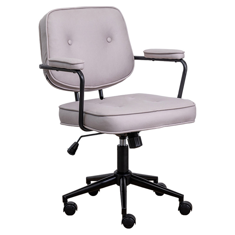 Minimalist Style Swivel Leather Dining Chair Open Back Dining Side Chair Clearhalo ' kitchen&dining_furn' 'Dining Chairs' 'Dining Tables & Seating' 'dining_chair' 'furn' 'furn_dining_chair' 'Furniture' 'furniture_dining_chair' 'Kitchen & Dining Furniture' 'kitchen' 3825610