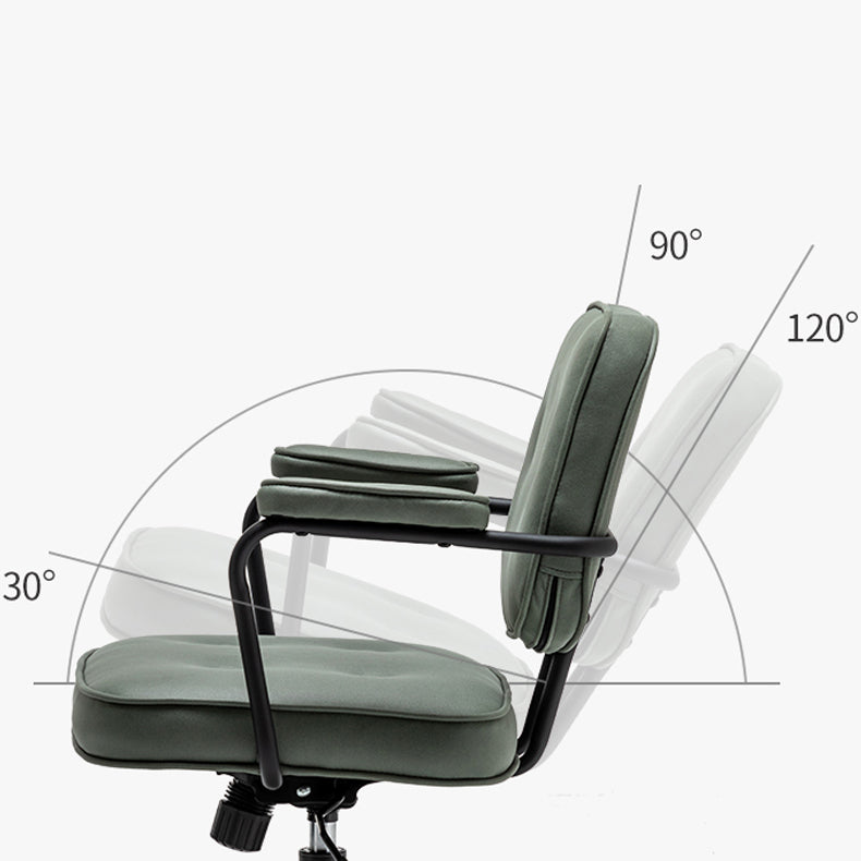 Minimalist Style Swivel Leather Dining Chair Open Back Dining Side Chair Clearhalo ' kitchen&dining_furn' 'Dining Chairs' 'Dining Tables & Seating' 'dining_chair' 'furn' 'furn_dining_chair' 'Furniture' 'furniture_dining_chair' 'Kitchen & Dining Furniture' 'kitchen' 3825611