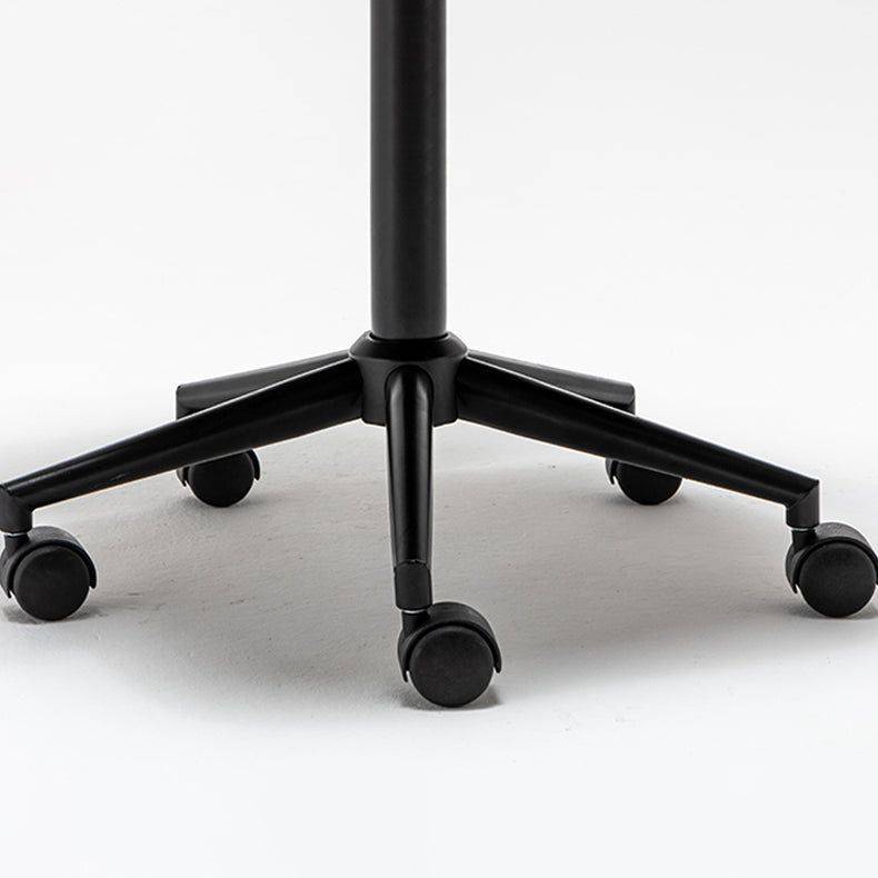 Minimalist Style Swivel Leather Dining Chair Open Back Dining Side Chair Clearhalo ' kitchen&dining_furn' 'Dining Chairs' 'Dining Tables & Seating' 'dining_chair' 'furn' 'furn_dining_chair' 'Furniture' 'furniture_dining_chair' 'Kitchen & Dining Furniture' 'kitchen' 3825613