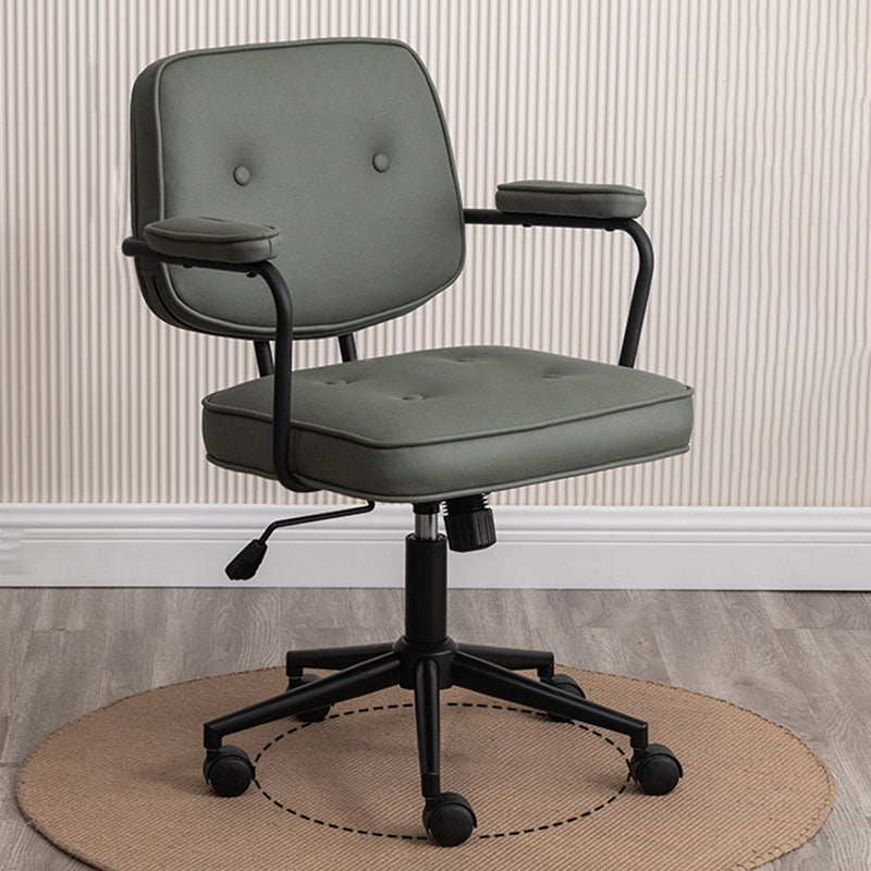 Minimalist Style Swivel Leather Dining Chair Open Back Dining Side Chair Green 1 Piece Clearhalo ' kitchen&dining_furn' 'Dining Chairs' 'Dining Tables & Seating' 'dining_chair' 'furn' 'furn_dining_chair' 'Furniture' 'furniture_dining_chair' 'Kitchen & Dining Furniture' 'kitchen' 3825626