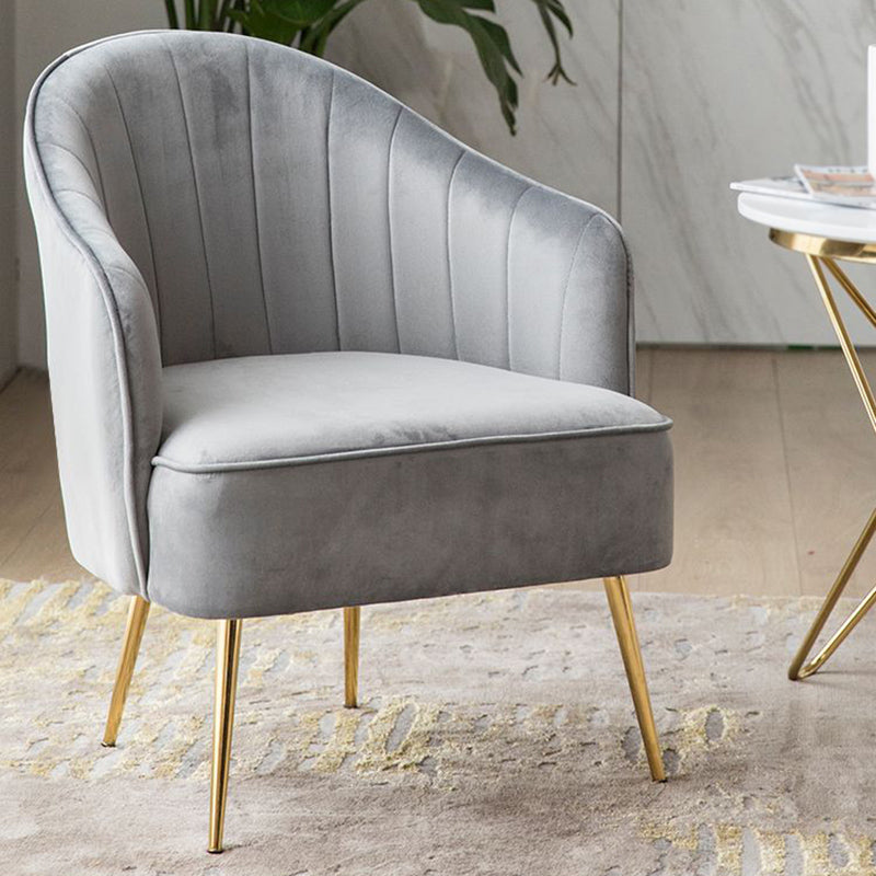 Contemporary Style Upholstered Arm Dining Chair Solid Back Side Chair for Home Clearhalo ' kitchen&dining_furn' 'Dining Chairs' 'Dining Tables & Seating' 'dining_chair' 'furn' 'furn_dining_chair' 'Furniture' 'furniture_dining_chair' 'Kitchen & Dining Furniture' 'kitchen' 3825664