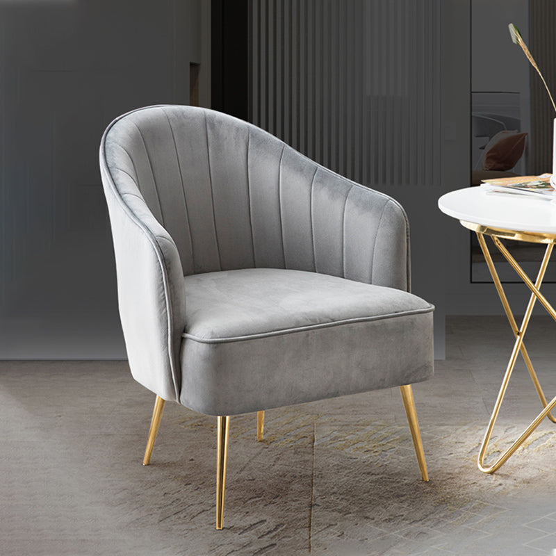 Contemporary Style Upholstered Arm Dining Chair Solid Back Side Chair for Home Clearhalo ' kitchen&dining_furn' 'Dining Chairs' 'Dining Tables & Seating' 'dining_chair' 'furn' 'furn_dining_chair' 'Furniture' 'furniture_dining_chair' 'Kitchen & Dining Furniture' 'kitchen' 3825666