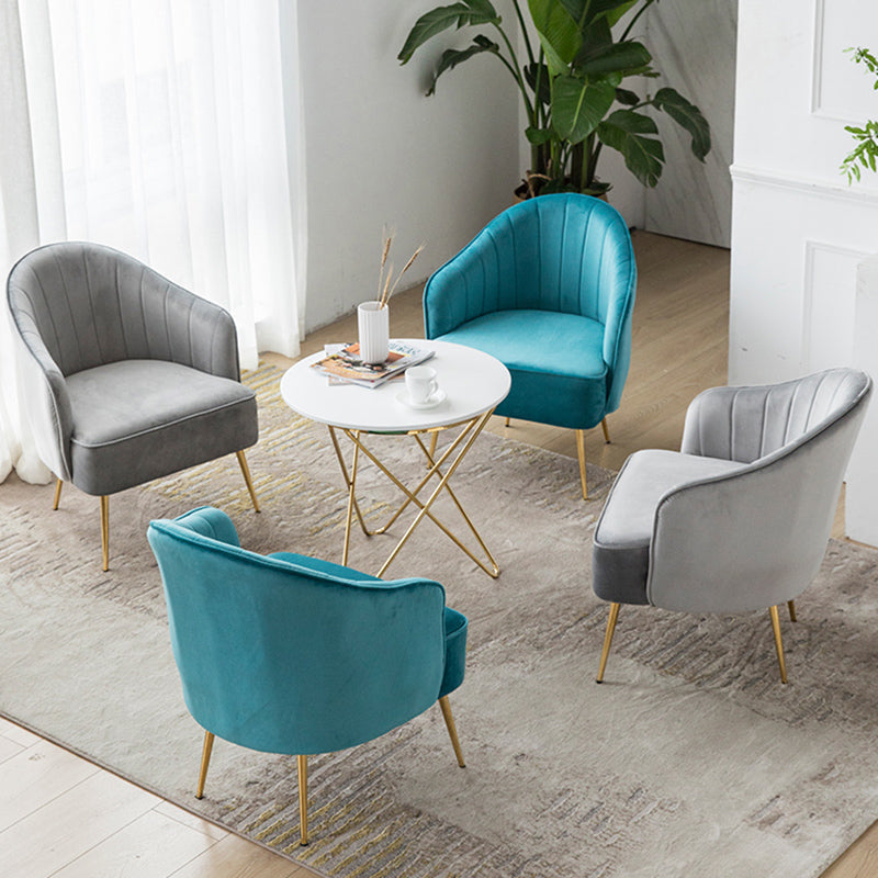 Contemporary Style Upholstered Arm Dining Chair Solid Back Side Chair for Home Clearhalo ' kitchen&dining_furn' 'Dining Chairs' 'Dining Tables & Seating' 'dining_chair' 'furn' 'furn_dining_chair' 'Furniture' 'furniture_dining_chair' 'Kitchen & Dining Furniture' 'kitchen' 3825669