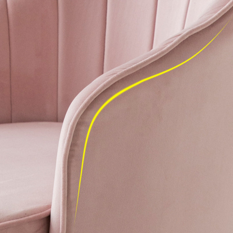 Contemporary Style Upholstered Arm Dining Chair Solid Back Side Chair for Home Clearhalo ' kitchen&dining_furn' 'Dining Chairs' 'Dining Tables & Seating' 'dining_chair' 'furn' 'furn_dining_chair' 'Furniture' 'furniture_dining_chair' 'Kitchen & Dining Furniture' 'kitchen' 3825675