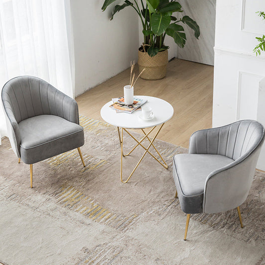 Contemporary Style Upholstered Arm Dining Chair Solid Back Side Chair for Home Clearhalo ' kitchen&dining_furn' 'Dining Chairs' 'Dining Tables & Seating' 'dining_chair' 'furn' 'furn_dining_chair' 'Furniture' 'furniture_dining_chair' 'Kitchen & Dining Furniture' 'kitchen' 3825685