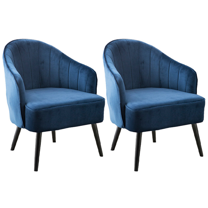 Contemporary Style Upholstered Arm Dining Chair Solid Back Side Chair for Home Dark Blue 2 Piece Set Black Clearhalo ' kitchen&dining_furn' 'Dining Chairs' 'Dining Tables & Seating' 'dining_chair' 'furn' 'furn_dining_chair' 'Furniture' 'furniture_dining_chair' 'Kitchen & Dining Furniture' 'kitchen' 3825698